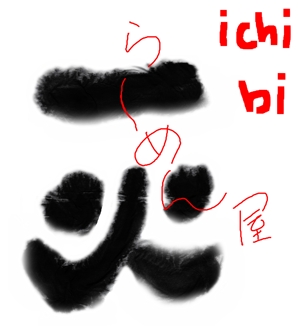 bun1さんの「ラーメン屋　一火　ichi-bi」のロゴ作成への提案
