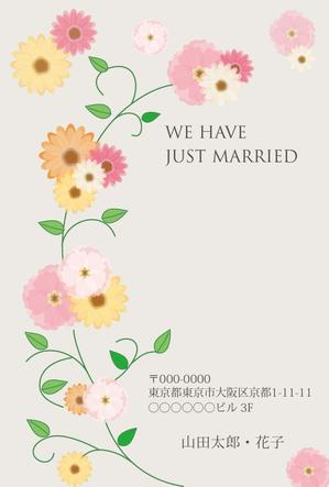 まふた工房 (mafuta)さんの結婚報告のはがきの作成への提案