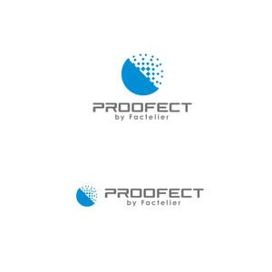  K-digitals (K-digitals)さんのアパレルブランド ファクトリエの機能性衣料(撥水など防汚れ)の「PROOFECT」 のロゴデザインへの提案