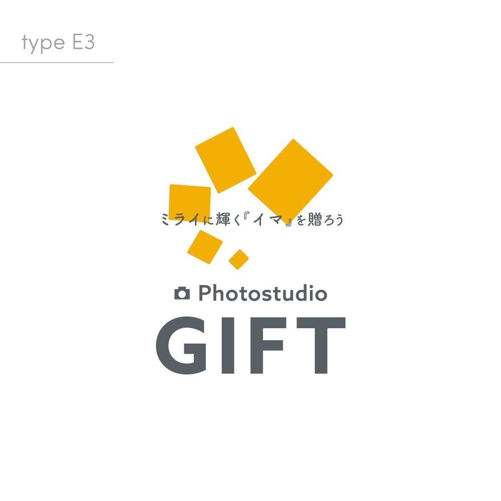 フォトスタジオ創設にともない「Photostudio GIFT」のロゴ制作の依頼