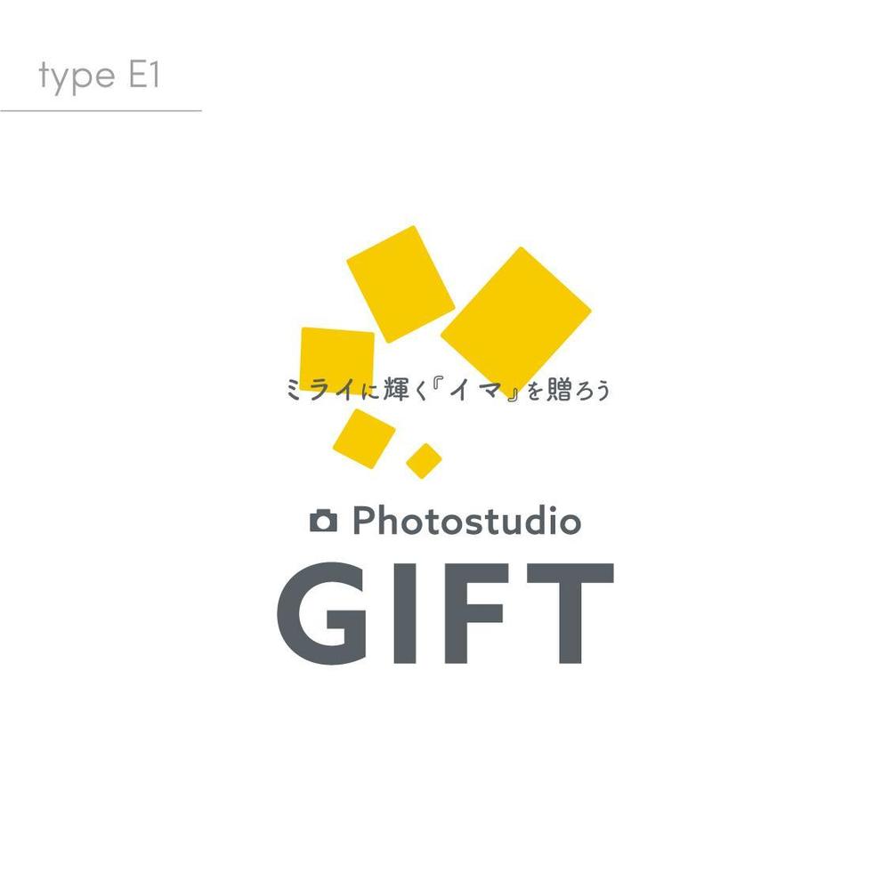 フォトスタジオ創設にともない「Photostudio GIFT」のロゴ制作の依頼