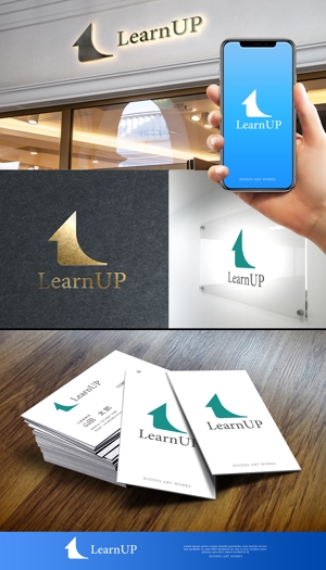 NJONESKYDWS (NJONES)さんの学びを通じてキャリアアップを目指す人のためのWebメディア「LearnUp」のロゴ&ファビコンへの提案