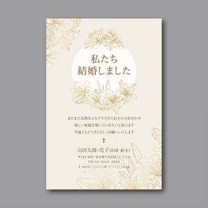 hold_out (hold_out)さんの結婚報告のはがきの作成への提案