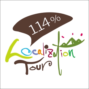 momoekkoさんの外国人向けツアー『114% Localization Tour』のロゴへの提案