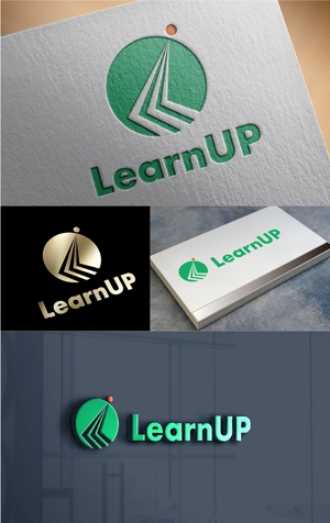MIND SCAPE DESIGN (t-youha)さんの学びを通じてキャリアアップを目指す人のためのWebメディア「LearnUp」のロゴ&ファビコンへの提案