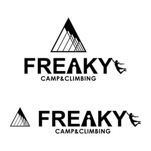 stack (stack)さんのキャンプ用品とボルダリングジム「CAMP ＆ CLIMBING　FREAKY」のロゴへの提案