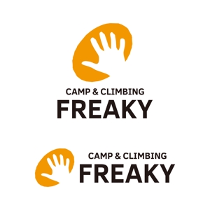 tsujimo (tsujimo)さんのキャンプ用品とボルダリングジム「CAMP ＆ CLIMBING　FREAKY」のロゴへの提案