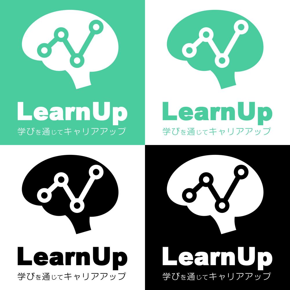 学びを通じてキャリアアップを目指す人のためのWebメディア「LearnUp」のロゴ&ファビコン