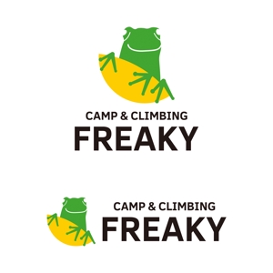 tsujimo (tsujimo)さんのキャンプ用品とボルダリングジム「CAMP ＆ CLIMBING　FREAKY」のロゴへの提案