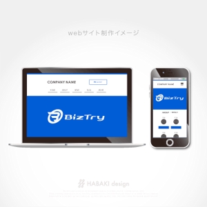 HABAKIdesign (hirokiabe58)さんの不動産会社新規設立『株式会社BizTry』のロゴへの提案