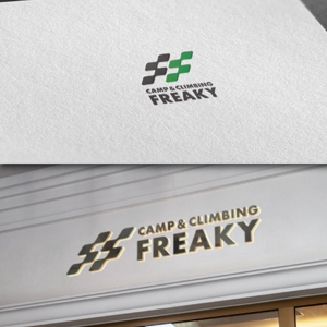 late_design ()さんのキャンプ用品とボルダリングジム「CAMP ＆ CLIMBING　FREAKY」のロゴへの提案