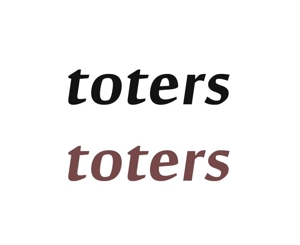 ぽんぽん (haruka0115322)さんのトートバッグ、Tシャツ、ポロシャツ等のブランド「toters」のロゴへの提案