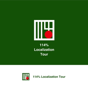 scrug design (scrug)さんの外国人向けツアー『114% Localization Tour』のロゴへの提案