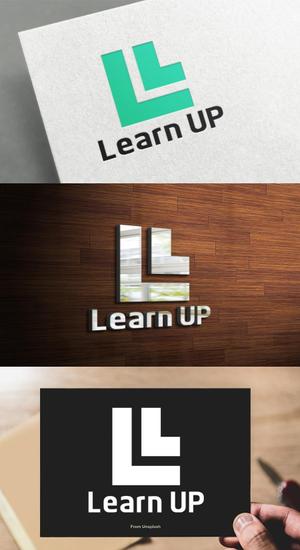 athenaabyz ()さんの学びを通じてキャリアアップを目指す人のためのWebメディア「LearnUp」のロゴ&ファビコンへの提案
