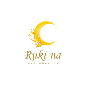 nakagawak (nakagawak)さんの美容室、エステのトータルビューティーサロン「Hair&beauty Ruki-na」のロゴ作成への提案