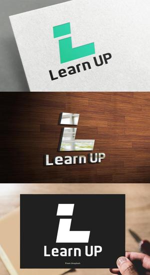 athenaabyz ()さんの学びを通じてキャリアアップを目指す人のためのWebメディア「LearnUp」のロゴ&ファビコンへの提案