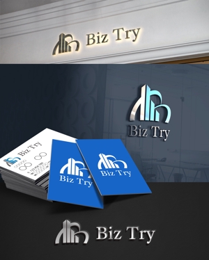 D.R DESIGN (Nakamura__)さんの不動産会社新規設立『株式会社BizTry』のロゴへの提案