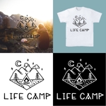 BUTTER GRAPHICS (tsukasa110)さんの登山・アウトドアサークル「LIFE CAMP（ライフキャンプ）」のロゴへの提案