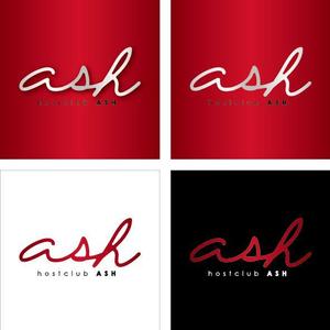 s m d s (smds)さんのホストクラブ「ASH」のロゴへの提案