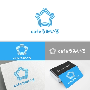 minervaabbe ()さんの港のカフェ「cafeうみいろ」のロゴへの提案