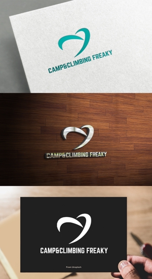 athenaabyz ()さんのキャンプ用品とボルダリングジム「CAMP ＆ CLIMBING　FREAKY」のロゴへの提案