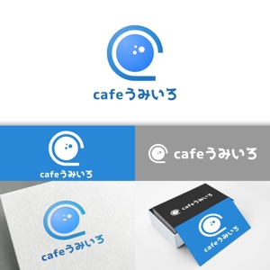 minervaabbe ()さんの港のカフェ「cafeうみいろ」のロゴへの提案
