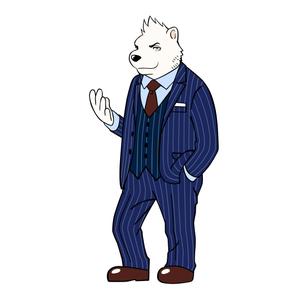 yoxxxcy (yoxxxcy)さんのスーツを着た白クマのキャラクターデザインへの提案