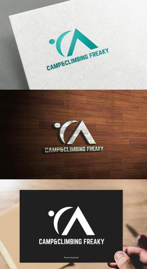 athenaabyz ()さんのキャンプ用品とボルダリングジム「CAMP ＆ CLIMBING　FREAKY」のロゴへの提案