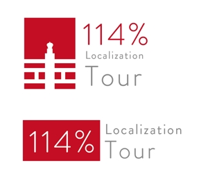 itokir design (itokiri_design)さんの外国人向けツアー『114% Localization Tour』のロゴへの提案