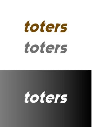 Chappy (chappy02)さんのトートバッグ、Tシャツ、ポロシャツ等のブランド「toters」のロゴへの提案