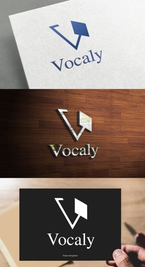 athenaabyz ()さんのアクセサリーショップサイト「Vocaly」のロゴへの提案