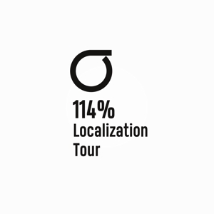 Ü design (ue_taro)さんの外国人向けツアー『114% Localization Tour』のロゴへの提案
