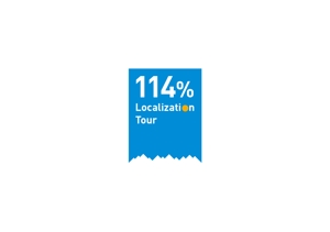 87design (hanaden7)さんの外国人向けツアー『114% Localization Tour』のロゴへの提案