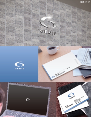 yokichiko ()さんの美容機器メーカー　株式会社GENIEのロゴと字体のデザインを依頼です。への提案