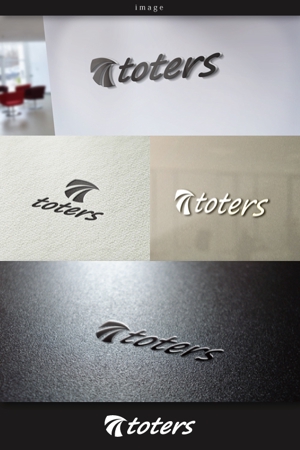 coco design (tomotin)さんのトートバッグ、Tシャツ、ポロシャツ等のブランド「toters」のロゴへの提案