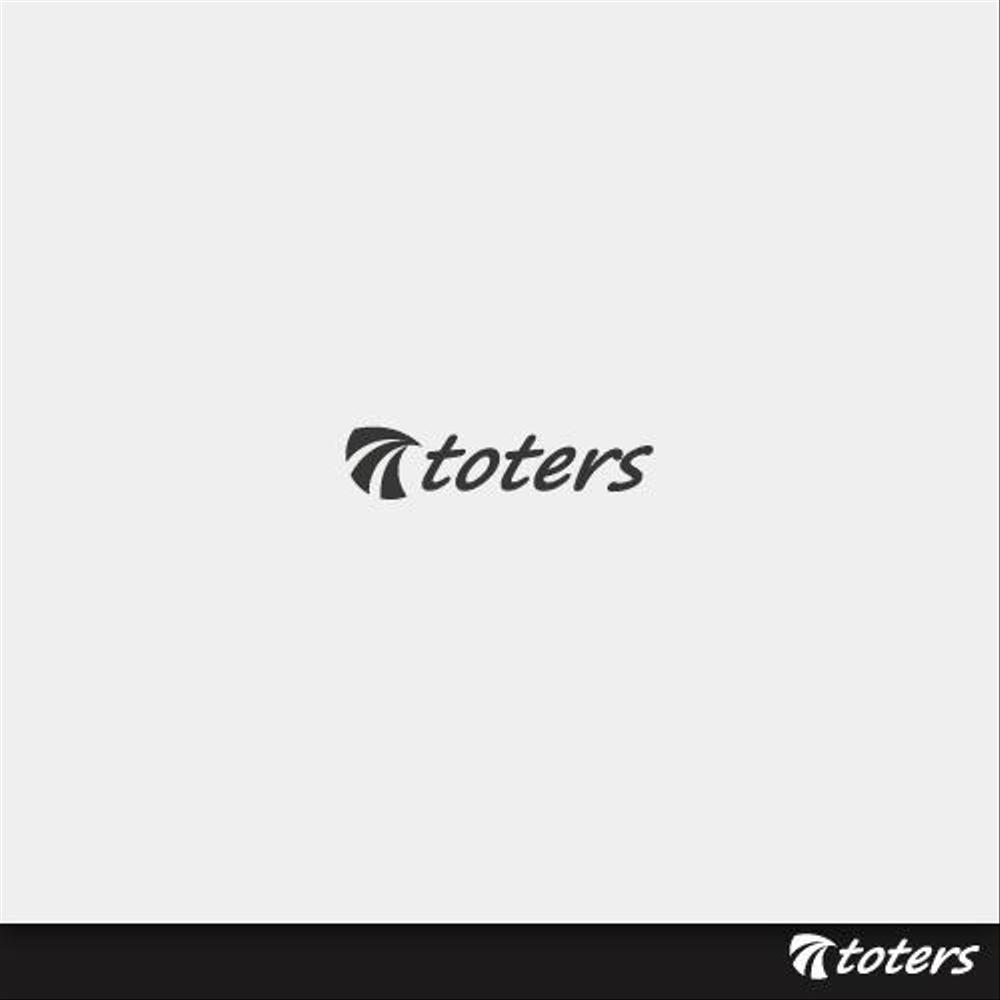 トートバッグ、Tシャツ、ポロシャツ等のブランド「toters」のロゴ