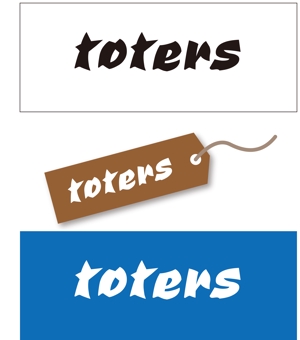taki-5000 (taki-5000)さんのトートバッグ、Tシャツ、ポロシャツ等のブランド「toters」のロゴへの提案