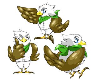 嘉月マコト ()さんのタカ（鷹）のキャラクターデザインへの提案