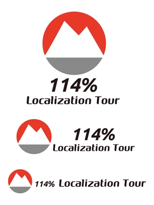 田中　威 (dd51)さんの外国人向けツアー『114% Localization Tour』のロゴへの提案