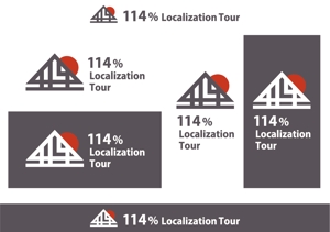 poco ()さんの外国人向けツアー『114% Localization Tour』のロゴへの提案
