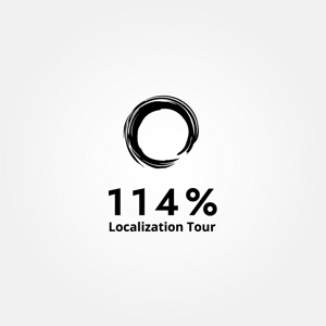 tanaka10 (tanaka10)さんの外国人向けツアー『114% Localization Tour』のロゴへの提案