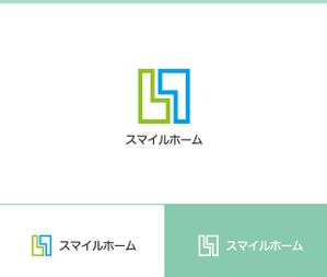 動画サムネ職人 (web-pro100)さんの地元密着の不動産会社「スマイルホーム」のロゴへの提案