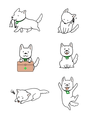 ai (CR_saki)さんの医療系iPhoneアプリ用　犬のキャラクターデザインへの提案
