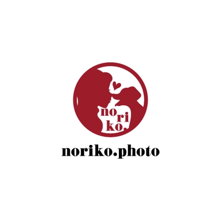 sayumistyle (sayumistyle)さんの愛犬と飼い主さんとのお写真を撮影するワングラファー「noriko.photo」のロゴへの提案
