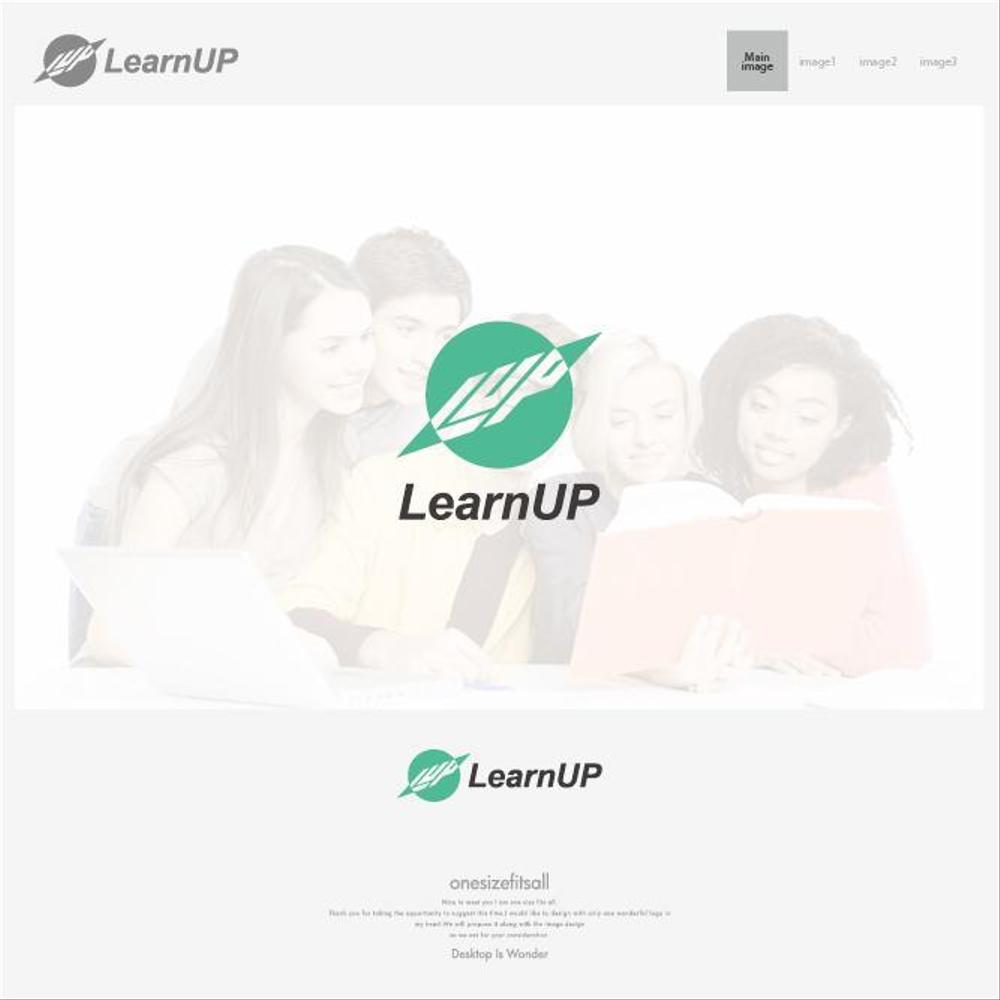 学びを通じてキャリアアップを目指す人のためのWebメディア「LearnUp」のロゴ&ファビコン