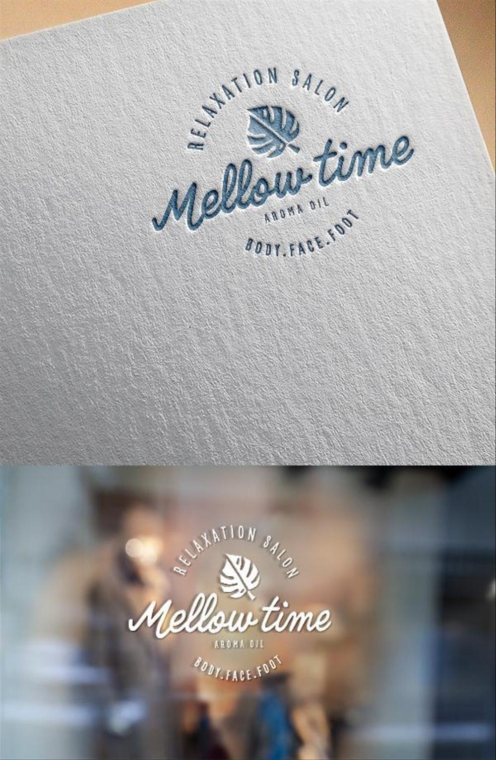 リラクゼーションサロン   「Mellow time」のロゴ