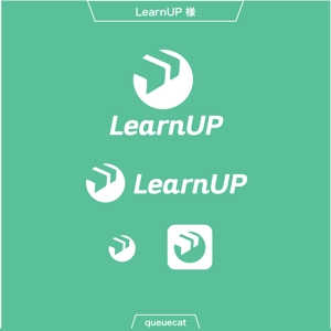 queuecat (queuecat)さんの学びを通じてキャリアアップを目指す人のためのWebメディア「LearnUp」のロゴ&ファビコンへの提案