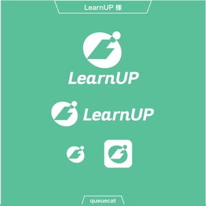 queuecat (queuecat)さんの学びを通じてキャリアアップを目指す人のためのWebメディア「LearnUp」のロゴ&ファビコンへの提案