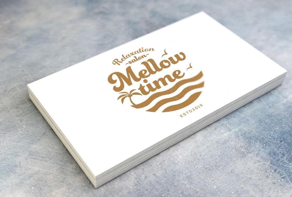 リラクゼーションサロン   「Mellow time」のロゴ