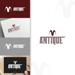 charisabse ()さんの新規オープンのホストクラブ「ANTIQUE」のロゴデザイン。への提案